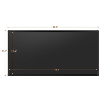 SELEAD Magnetic Chalkboard 48 x 24 Inches - Black Aluminum Frame Chalk Board Words Sign Wall Decor Plaque for Business, Menu, School, Office - Magnet Bulletin Display Board Pizarra