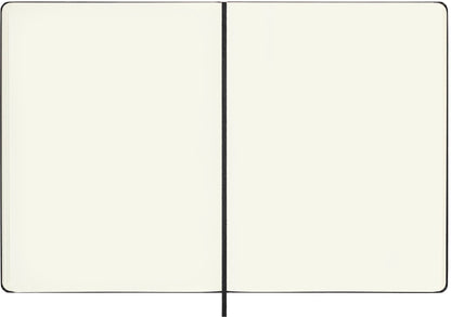 Moleskine Classic Notebook, Extra Large, Plain, Black, Hard Cover (7.5 x 10)