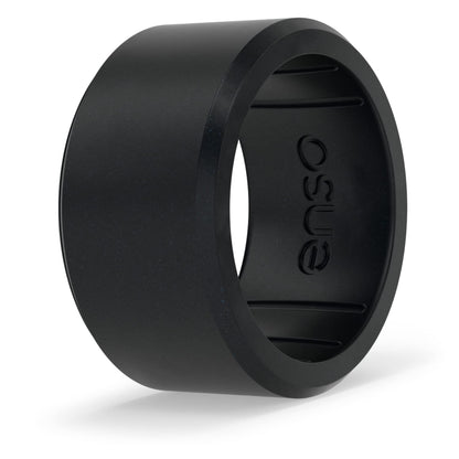 Enso Rings Marquee Silicone Rings, Wide Ring Collection, Comfortable and Flexible Design, Midnight, Size 13