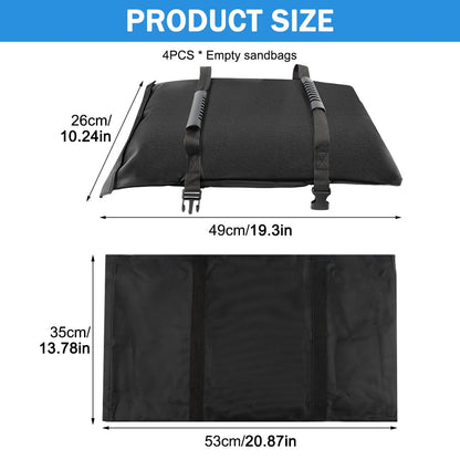 Arivlune 50LBS Umbrella Base Weights Sandbags, Sand Bags for Weight to Hold Down Umbrella Base, Fillable Heavy Duty Weights Sandbag for Outdoor Furniture Backyard Umbrellas(Without Sand)
