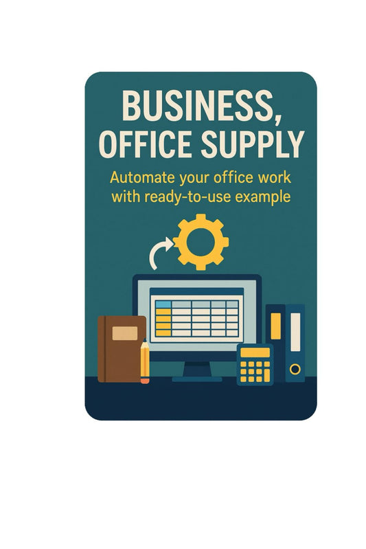 Business, Office Supply: Automate your office work with ready-to-use example