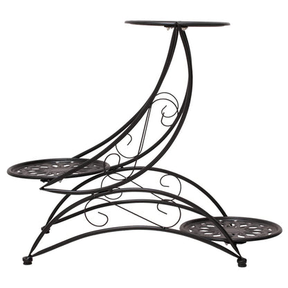 Cre Cra Metal 3 Tier Plant Stand Flower Pot Holder Potted Plant Stand Indoor Outdoor Display Rack for Patio Garden Balcony