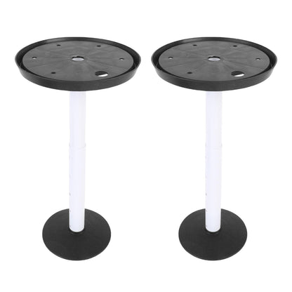 Adjustable, Versatile Use of 11 to 17 Inch Height 2 Sets of Drainage Holes Planter Filling Inserts for Large Container (Black)