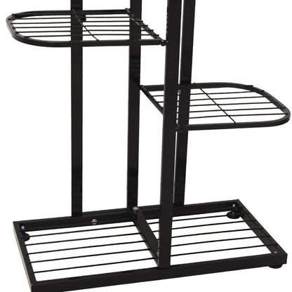 Cre Cra Tall Metal Plant Stand Indoor Outdoor 6 Tier Flower Pot Plant Stand Multi Tier Plant Holder Shelf Display Rack for Garden Patio Balcony