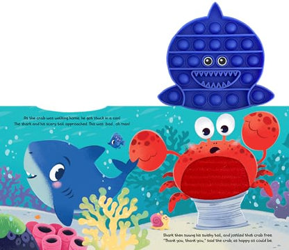 Fidgimals Little Shark Animal Baby Book | Educational Children's Books, Sensory Board Book with Pop It Fidget Toys, Perfect Sensory Toys for Toddlers ... Books with Sensory Fidget Popper Animals)