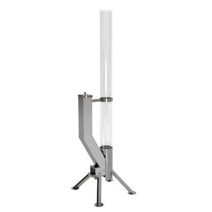 Gardenflare GARDENFLARE Stainless Steel Pellet Stove & Smokeless Firepit, Patio Heater for Ambiance - Fire Pit for Patio, Fire Tube, Outside Backyard Bonfire & Outdoor Fireplace (Silver, Premium)