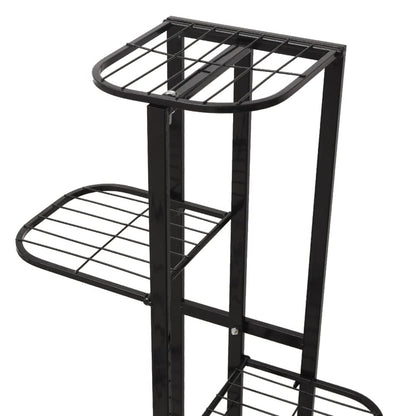 Cre Cra Tall Metal Plant Stand Indoor Outdoor 6 Tier Flower Pot Plant Stand Multi Tier Plant Holder Shelf Display Rack for Garden Patio Balcony
