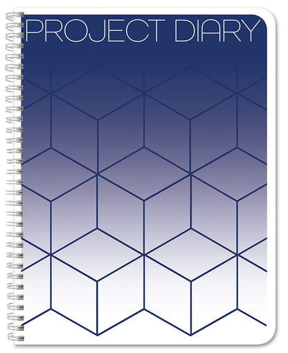 BookFactory Project Diary/Project Management Logbook - Wire-O, 100 Pages, 8.5'' x 11'' (Made in USA)