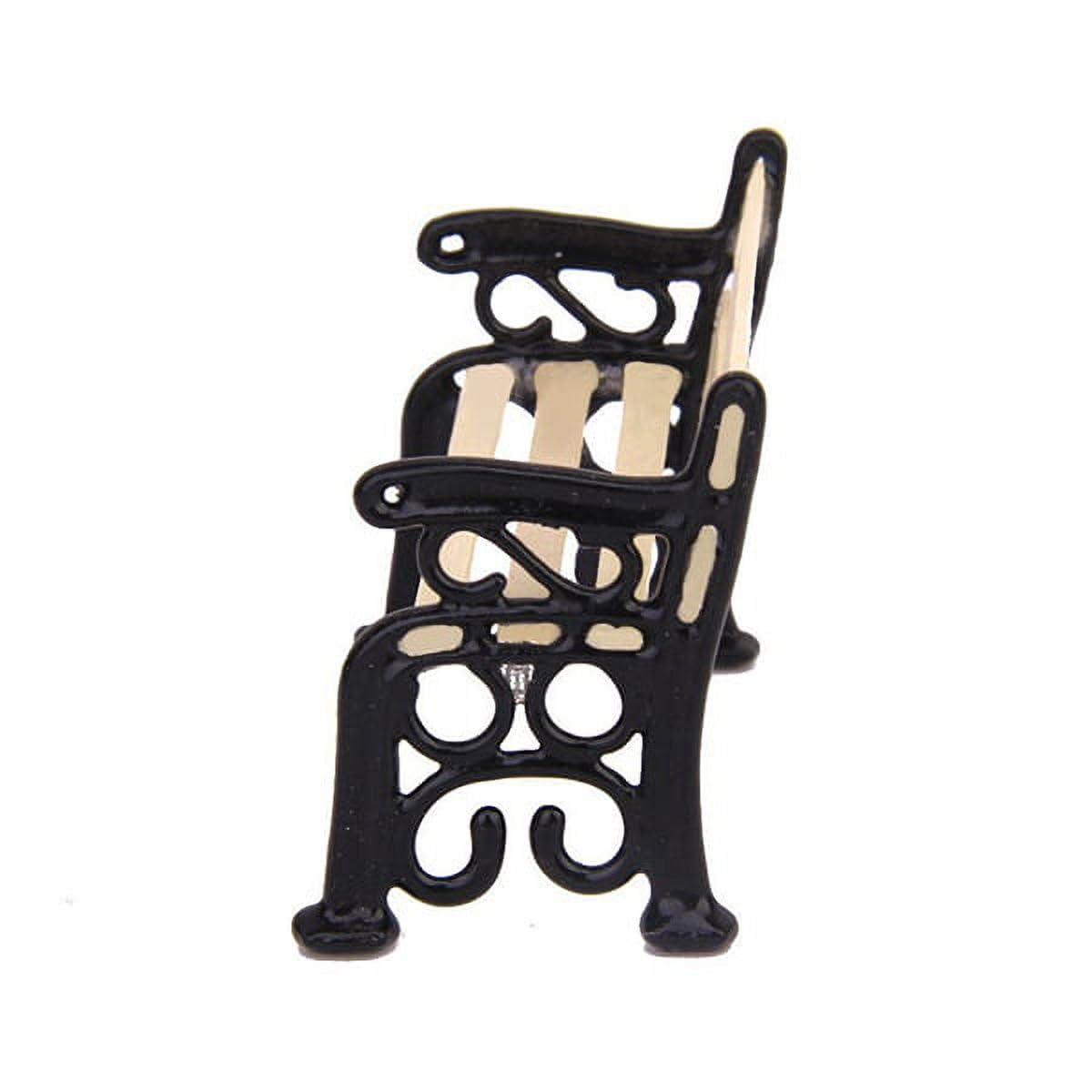 1/24 Miniature Park Bench Dollhouse Decoration Accessories, DIY Doll House Kit