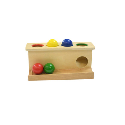 LEADER JOY Montessori Toddlers Wooden Push Ball Toys Baby Preschoolers Toys Push Toys Multicolored