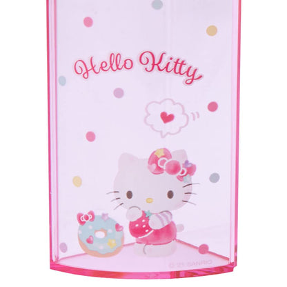 Sanrio 213110 Pink Plastic Hello Kitty Kitty Pen Stand 360 Degree Rotating Pen Stand Pen Holder Cosmetic Makeup Brush Tulle Pet Character