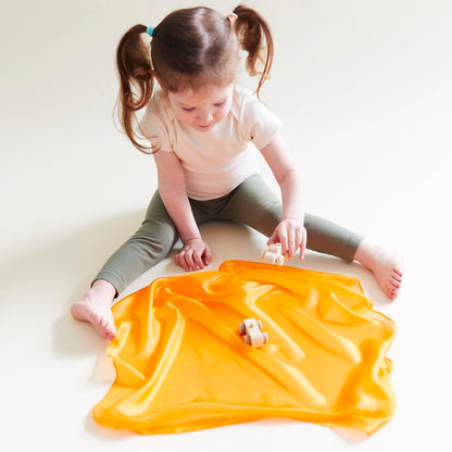 Sarah's Silks Mini Playsilks | Solid Colors | Creative Waldorf Toys for Education and Open-Ended Play (Set of 6 Primary)