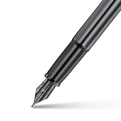Sheaffer 100 E9375 Pearlescent Dark Gray Gunmetal with PVD Appointments Pen | Premium Gray Pen | Premium Pen Gift box (Fountain (Medium))