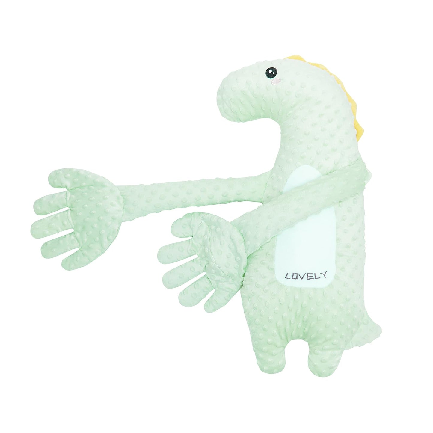 DAOLUAN Baby Soothers Toys, Cute Animal Plush Stuffed Doll Toy for Girls Boys, Portable Dinosaur Unicorn Figure Soothing Dolls for Home and Travel (Green, OneSize)