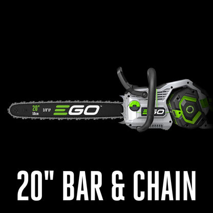 EGO POWER+ Chain Saw, 20” Battery Powered Chainsaw, Electric Cordless, Includes 56V 6.0Ah Battery and Charger – CS2005