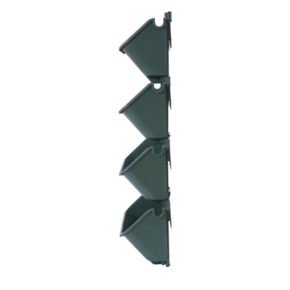 24 Pack Vertical Garden Planter,13 inch Wall Mounted Planter for Patio Indoor Outdoor Decor, Garden Self Watering Pot Balcony Plant Vegetable Fruit Herb Hanging Pocket Holder Flowerpot (Army Green)