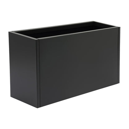 LuYuLTONG Modern Metal Planter Box, 36" L x 12" W x 20" H, Rectangular Galvanized Steel Raised Garden Bed with Drainage Hole&Gloves, Flower Planter Pot for Patio, Yard, Porch