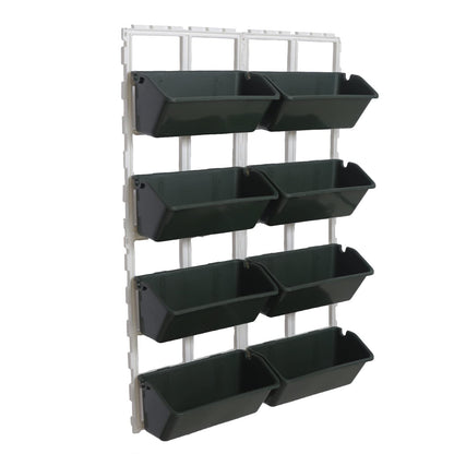 TITIDU Outdoor Raised Garden Bed 4-Tiers Vegetable Elevated Planter Box Herb Garden,Indoor Outdoor Freestanding Planter for Vegetables, Herbs, Flowers (Black)
