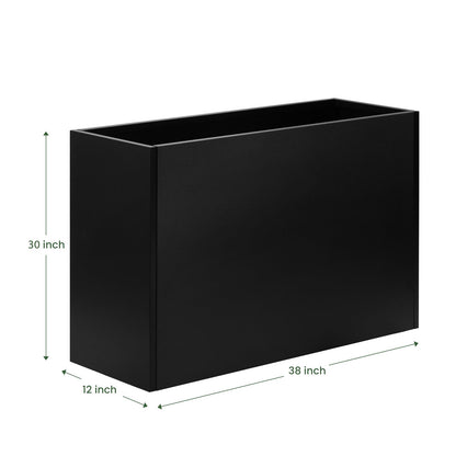 Talustool Adjustable Metal Planter Box 38” x 12” x 30”, Steel Garden Box with Smart Drainage, Heavy-Duty Plant Container Powder-Coated Steel - Perfect for Garden, Patio & Balcony Decor