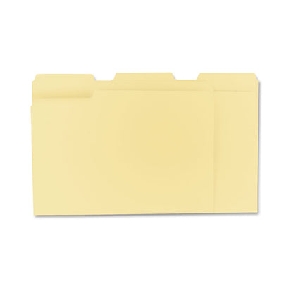 Pendaflex File Folders, Letter Size, 8-1/2" x 11", Classic Manila, 1/3-Cut Tabs in Left, Right, Center Positions, 100 Per Box (65213)