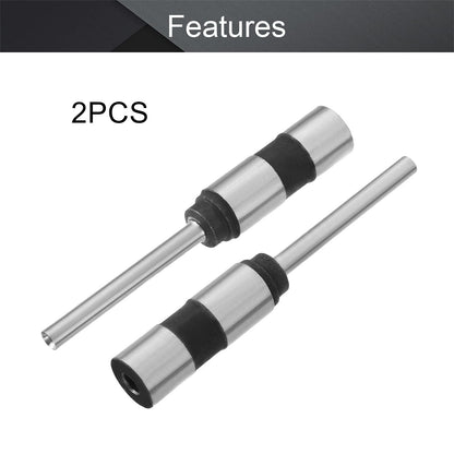 Utoolmart 4mm Paper Punch Drill, Straight Shank Hollow Bit Tool, for Hole Puncher Punching Machine 2Pcs
