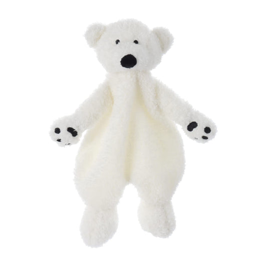 Apricot Lamb Arctic Stuffed Animals Security Blanket White Polar Bear Infant Nursery Character Blanket Luxury Snuggler Plush 10 Inches