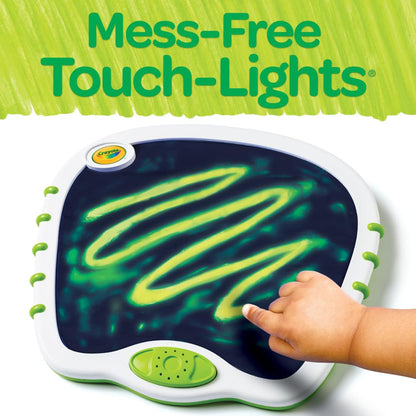 Crayola Toddler Touch Lights, Musical Sensory Toys for Toddlers, Essential Easter Basket Stuffers & Gifts, Light Up Drawing Pad, Mess Free Painting, Travel Activity, 2+