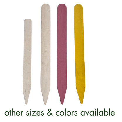 100% Natural Wood Plant Markers - 10 Inches Tall - for Field and Garden Use - Eco-Friendly & Sustainable Plant Identification - Made in USA - (Pack of 25)