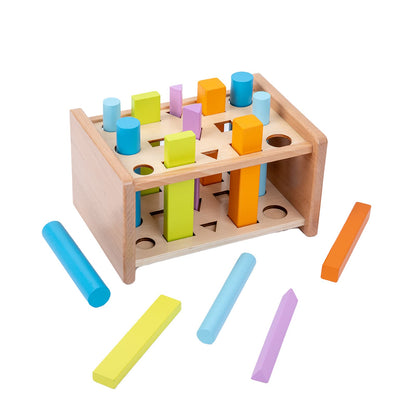 Montessori Shape Matching Toys - Wooden Shape Sorting Toys for 1-3 Years Old Children - Educational Toy for Preschoolers