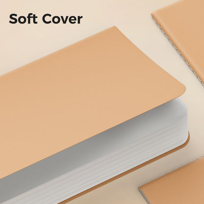 12 Pack Notebook Journals for Travelers, Students and Office, Writing Sketchbook Memo Diary Subject Notebooks Planner with Blank Paper, 60 Pages, 30 Sheets, 8.3x5.5 inch, A5 Size, Travel Journal Set