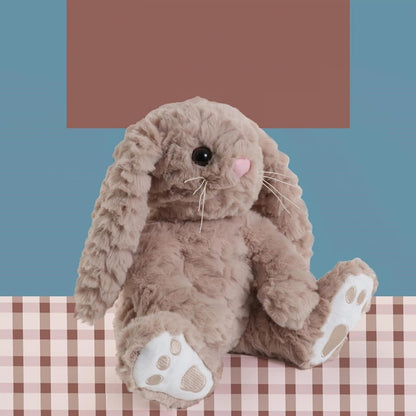 Bearington Bunny Plush Stuffed Animal - 10" Soft Taupe and White Rabbit Toy with Fluffy Fur and Long Ears - Cute Easter Bunny Plushie Gift for Kids, Toddlers, and Babies - Soft Rabbit Toy for Spring