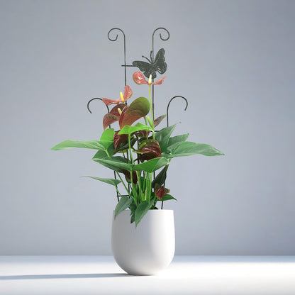 CHOUYUHE 23 Inch Plant Trellis for Potted Plants, Sturdy Metal Houseplant Trellis for Climbing Plants Indoor Outdoor, Rust-Resistant Plant Support for Monstera Pothos Ivy, 4 Pack (4, 23inch)