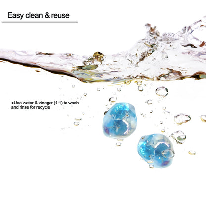 Kleuete 10 Pound Fire Pit Glass 1/2 Inch Reflective Round Fire Glass Drops Beads Rocks for Natural or Propane Fire Pit and Landscaping Pacific Blue