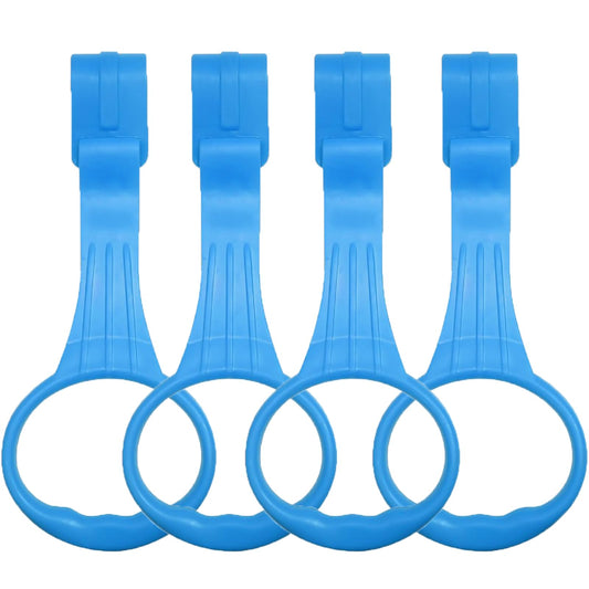 Awleynz 4Pcs Baby Playpen Pull up Rings, Pull up Rings for Play Pen, Playpen Accessories for Help Stand Up Walking Training Tool Newborn (Blue)