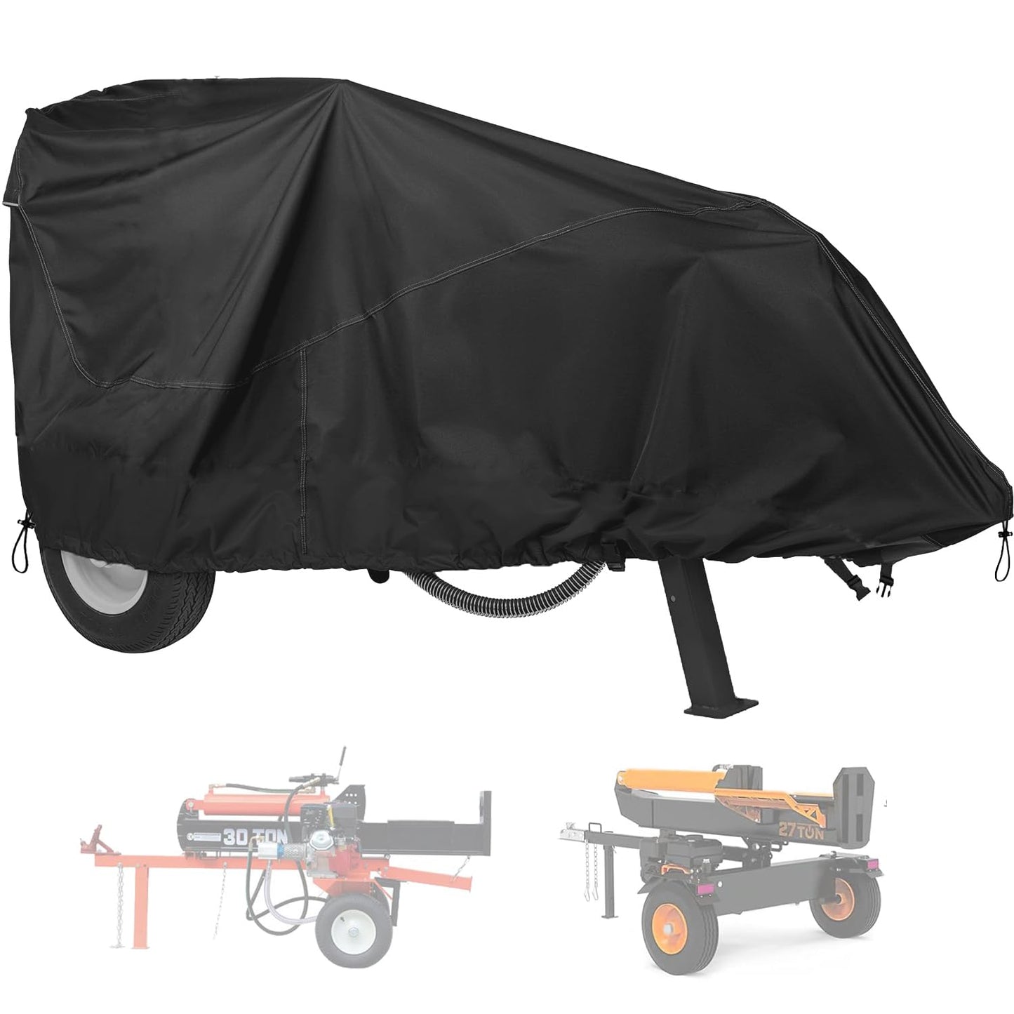 YHINGG Log Splitter Cover Waterproof Oxford Cloth 83" x 45" x 39" Suitable for 15-45 ton Gas or Electric Log Splitters Weather-Resistant Wood Splitter Cover