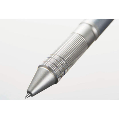 uni Jetstream 4&1 Metal Edition, 0.5mm Ballpoint Pen (Black, Red, Blue, Green) and 0.5mm Mechanical Pencil, Gun Metallic (MSXE52000A05.43)