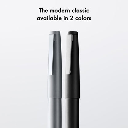 Lamy 2000 black - elegant rollerball pen in robust fibreglass barrel - perfectly balanced & in line width M M 63 rollerball refill in black