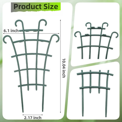 Plant Trellis for Potted Plants, Small Trellis for Climbing Plants Indoor, Plant Trellis Outdoor, Stackable Plastic Garden Trellis Support for Climbing Vines, Hoya, Pothos, Houseplants (10)