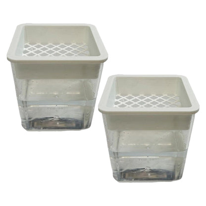 Flower Pots for Plants,Plant Containers - Hydroponic Containers,for Semi-Hydro Cuttings Seedlings African Violets Balcony Desk Garden Porch Windowsill Bedroom Living Room Yard