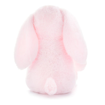 WEIGEDU Pink Rabbit Bunny Stuffed Animal Plush Toys with Floppy Ears & Heart Print for Lover, Kids, Boys, Girls, Babies - Perfect Birthday Nursery Décor Easter Christmas Bedtime Gift