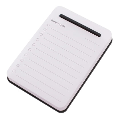 Mayurki Unstoppable Tasks – 31 Blank Daily To-Do Cards with Aluminum Desk Card Holder, Minimalist Office Productivity To-Do Cards, Modern Desk Gift for Teams, Managers & Students (Black)