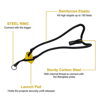TGrasol Slingshot Arborist Throwline Rope Launcher, High-Accuracy & Effort-Saving Rope Slingshot for Tree Work & Line Placement (Upgrade with Trigger)