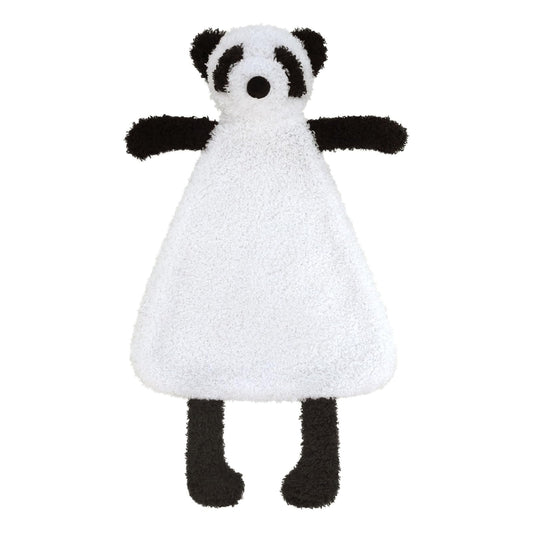 Doindute Baby White Panda Soft Stuffed Animal Security Blanket, Plush Panda Character Lovey Blanket, Baby Shower/Nursery Gift, Newborn Infant Toddler Snuggle Blankie for Boys Girls, 16 Inches