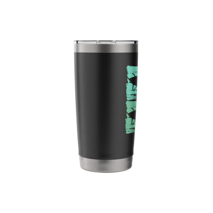Wheelbarrow Gardener Retro Graphic, Wheelbarrow Stainless Steel Insulated Tumbler