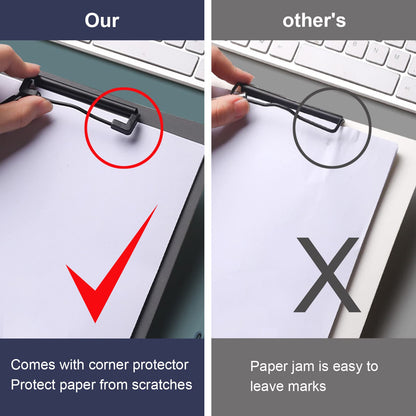 CATOOMUU A4 Foldable Clipboard with Binders 5 Pack, 360° Cover Flip Clipboard, Plastic Privacy File Folder with Storage for Nursing, Students, Office