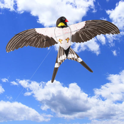 Gogogmee Swallow Bird Kite with Fishing Pole Easy to Fly Lightweight Outdoor Kids Kite for Family Fun and Play