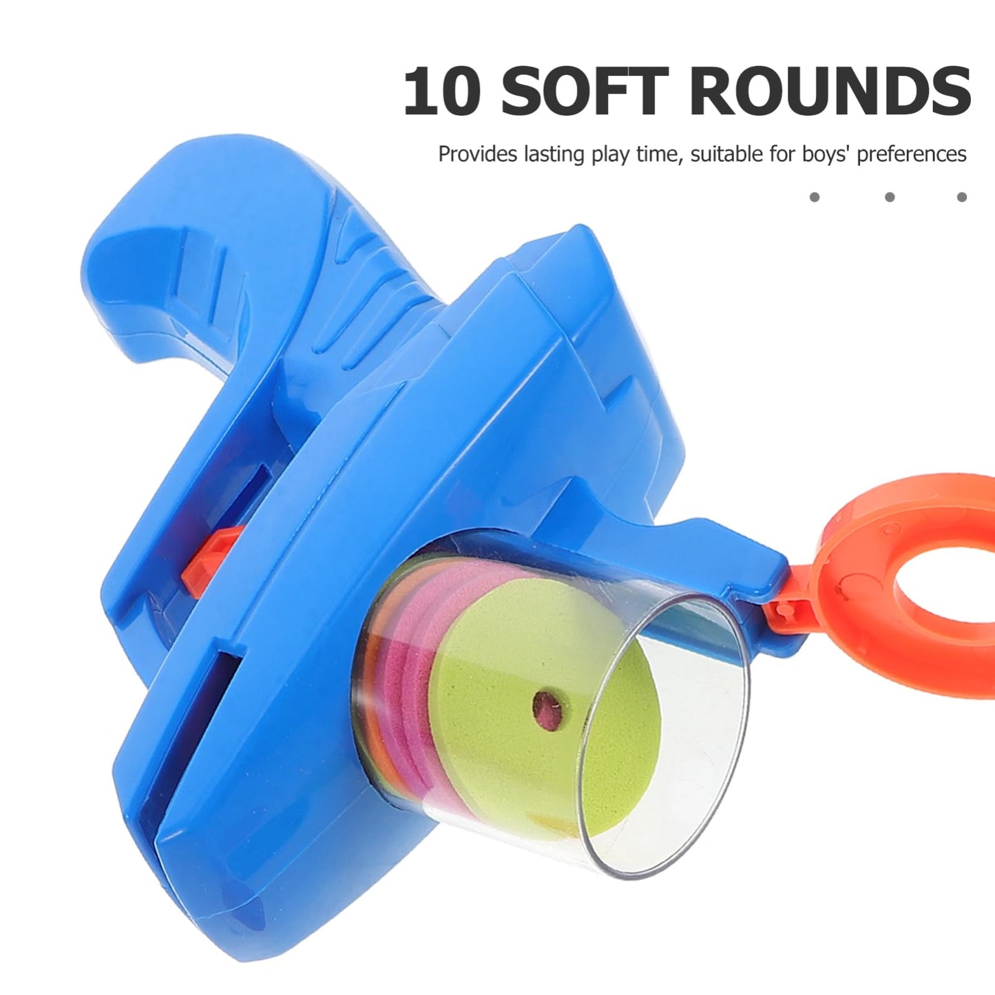 TOYANDONA 2pcs Soft Foam Flying Disc Shooter for Boys and Girls Launchers with Soft Discs Interactive Outdoor Toy for Backyard Fun Family Gatherings and Park Activities