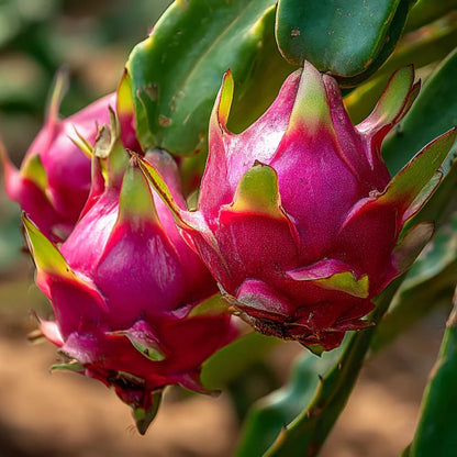 Dragon Fruit Plant Live in 3 Gallon Pot, Tropical Fruit Tree Cactus for Outdoors