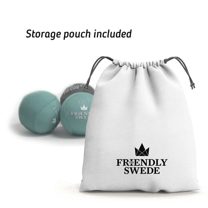 The Friendly Swede Stress Balls for Adults — 4 Pack of Squeeze Balls for Grip Strength Training, Stress Relief & Hand Therapy - Hand Exercise for Grip Strength with 2 Resistance Levels