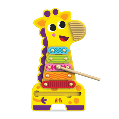 Kids Hits: Harmonize Playtime with The Wooden Giraffe Xylophone Adventure - Perfect for 18 Months and Up!